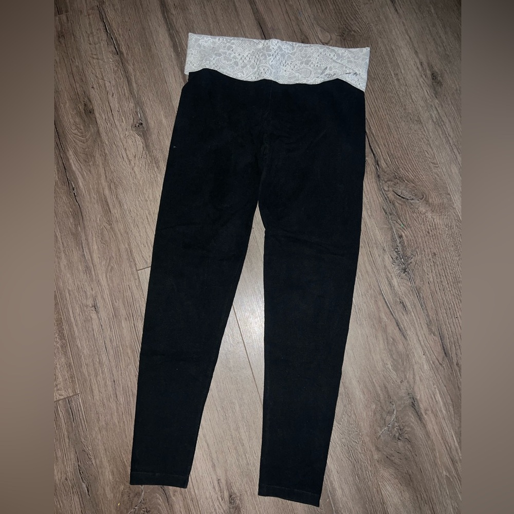 PINK Victoria's Secret Black Kids Leggings
